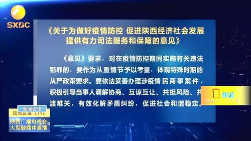 陜西省高院出臺(tái)《意見》 以司法之力服務(wù)保障疫情防控與經(jīng)濟(jì)社會(huì)發(fā)展